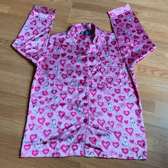 1990’s Vintage Fun+Attitude Big Dogs hot pink 2 pc pajama set. Size Medium. - Picture 6 of 15